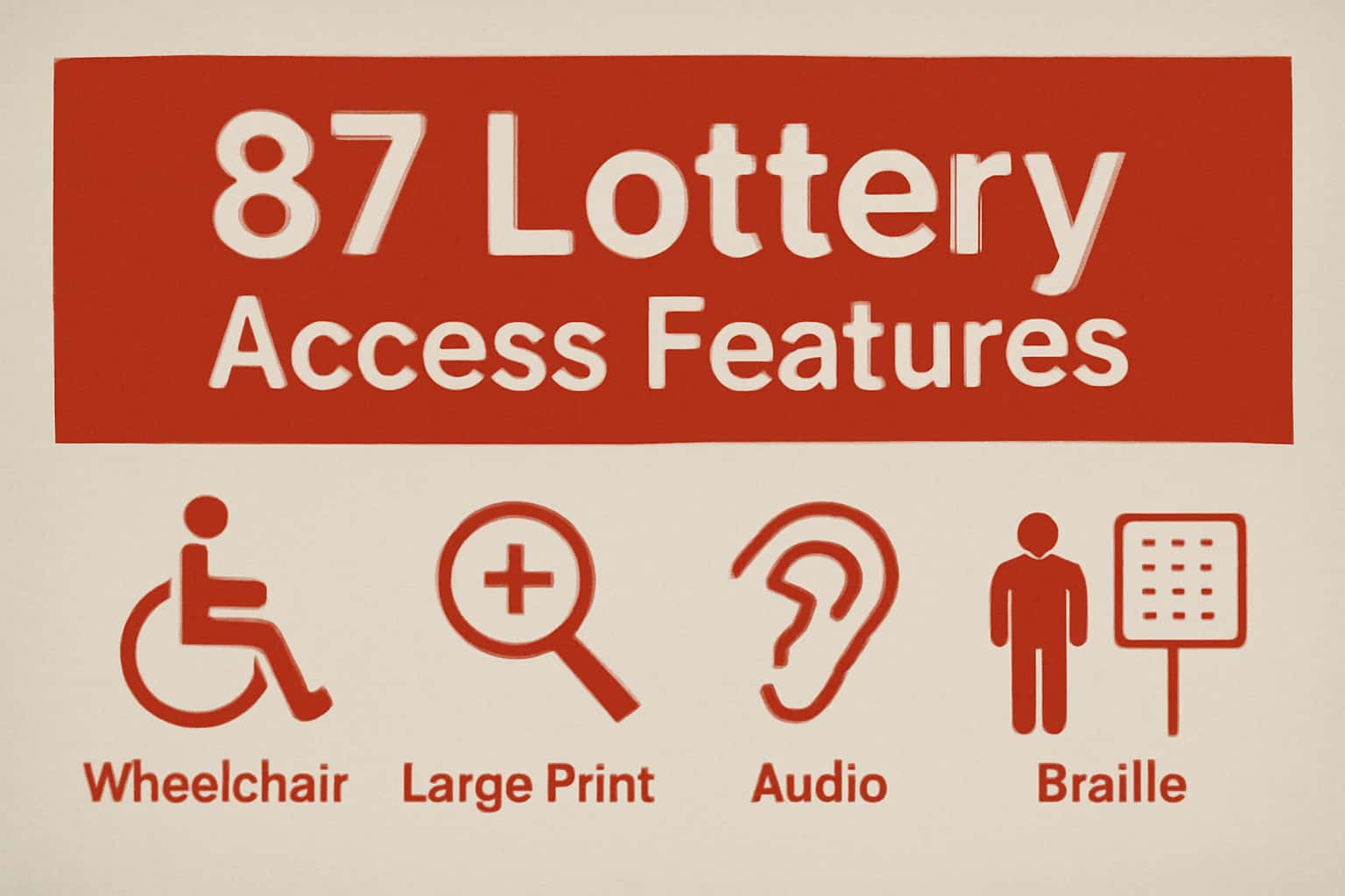 Informational scene illustrating features related to 87 Lottery access.