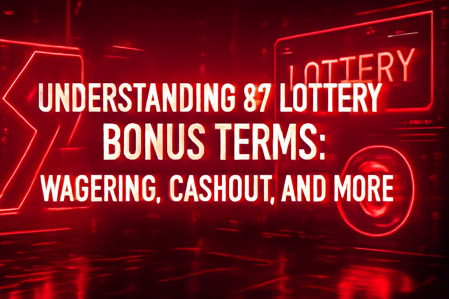 An informative representation of 87 Lottery Guides with a high-tech aesthetic.