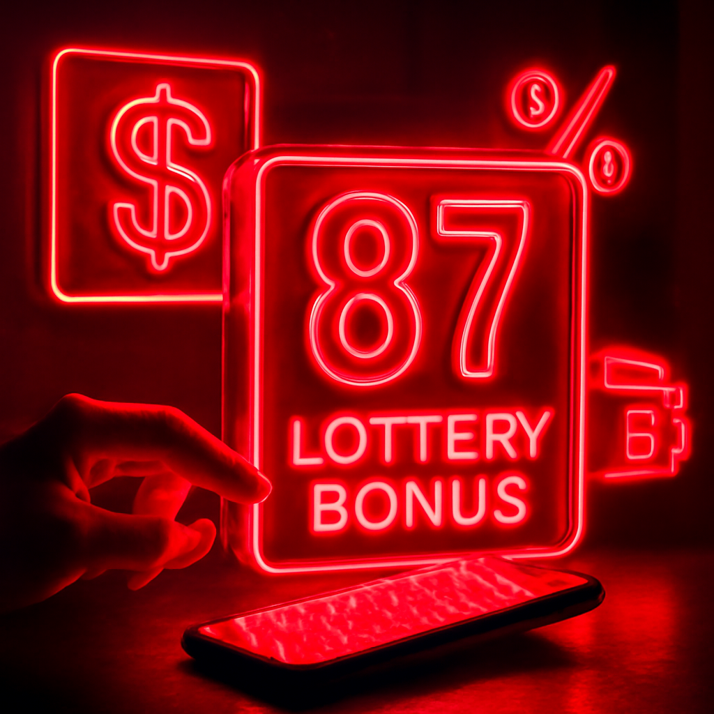 An illustration outlining key features of 87 Lottery Guides.