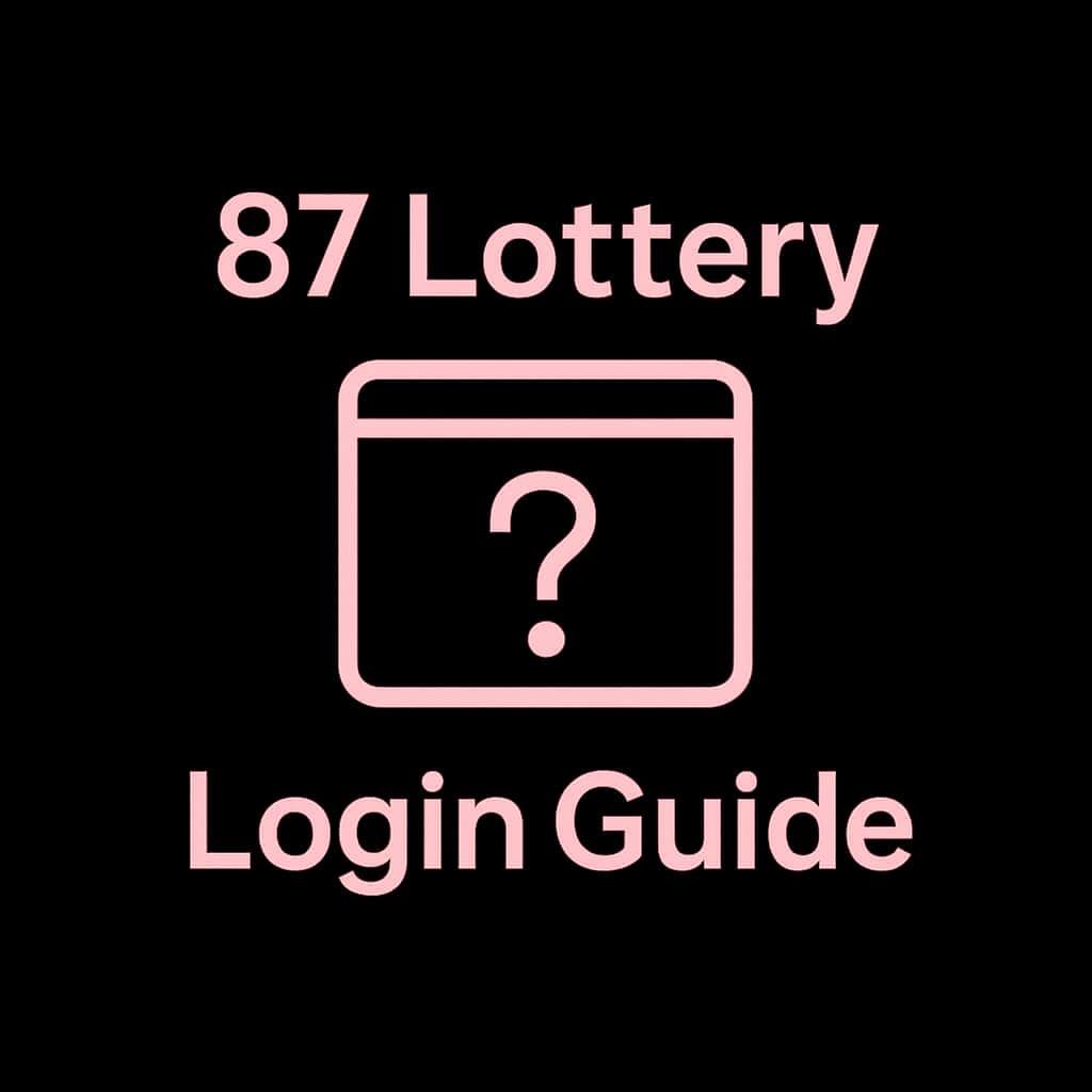 An icon representing the 87 Lottery Login Guide.