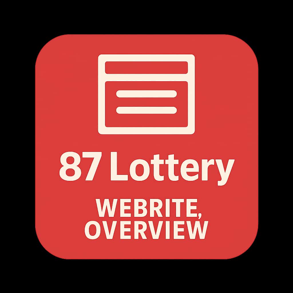 Icon representing the 87 Lottery Website Overview.