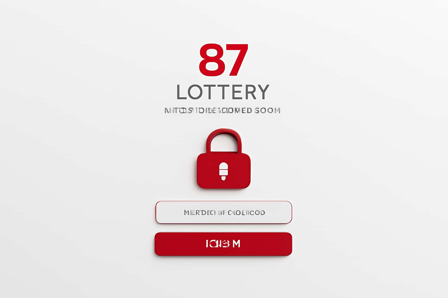 87 Lottery User Authentication Interface
