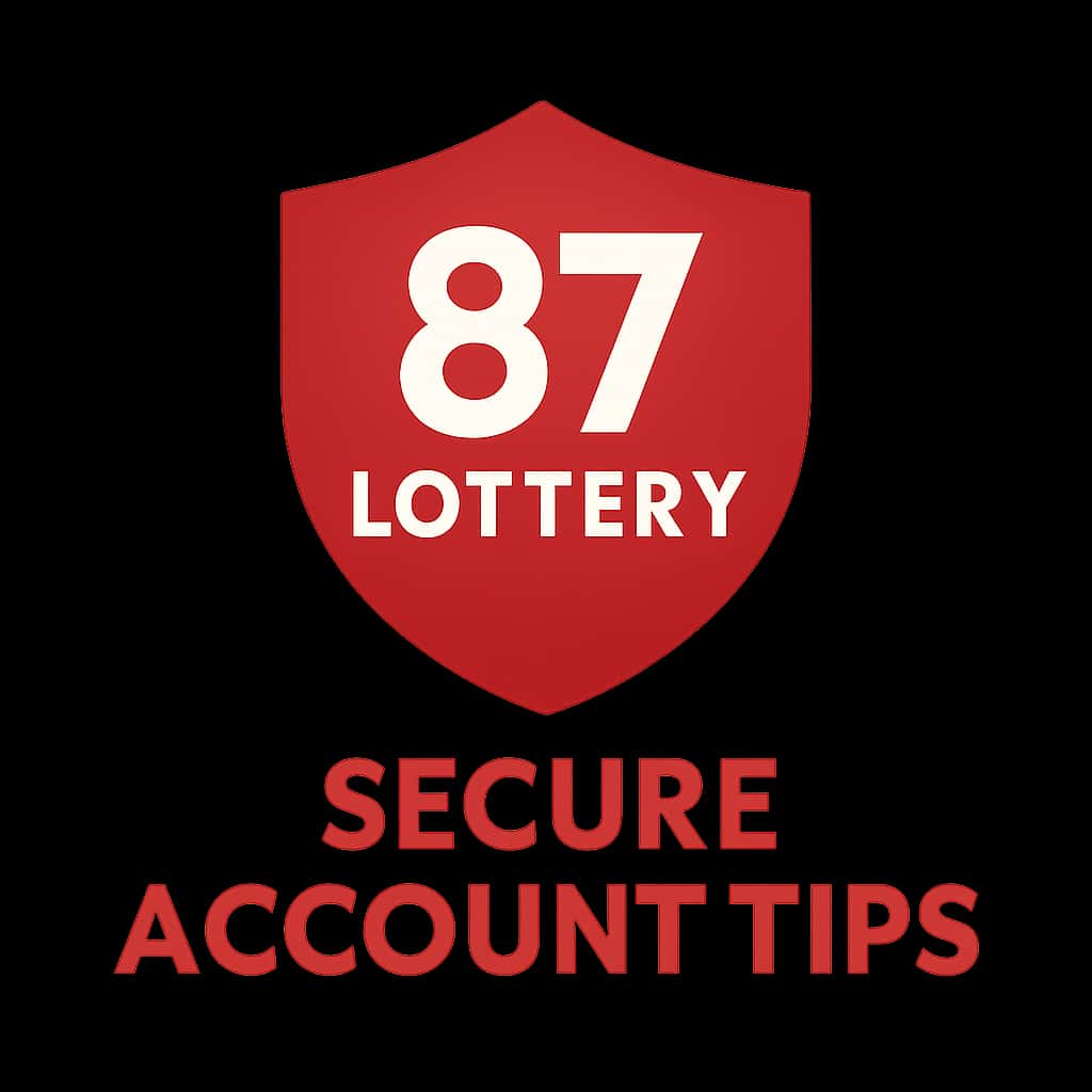 Icon representing security tips for 87 Lottery accounts.