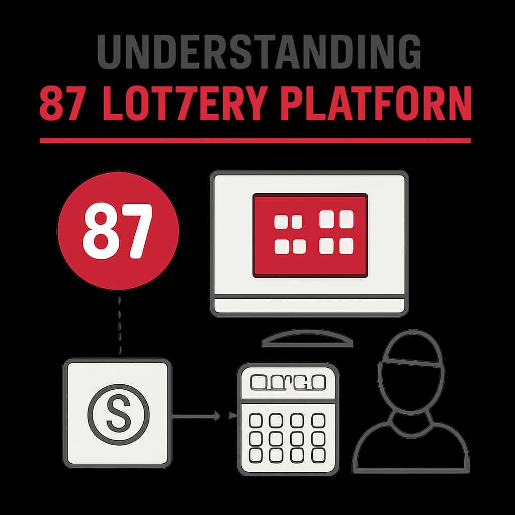 Illustrative diagram explaining features of the 87 Lottery Platform.